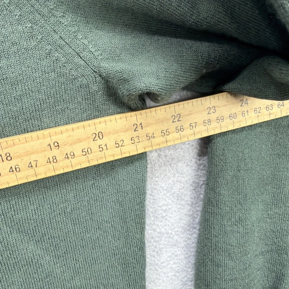 J Crew Sweater Mens Large‎ Green Merino Wool Blend Crew Neck Lightweight Stretch